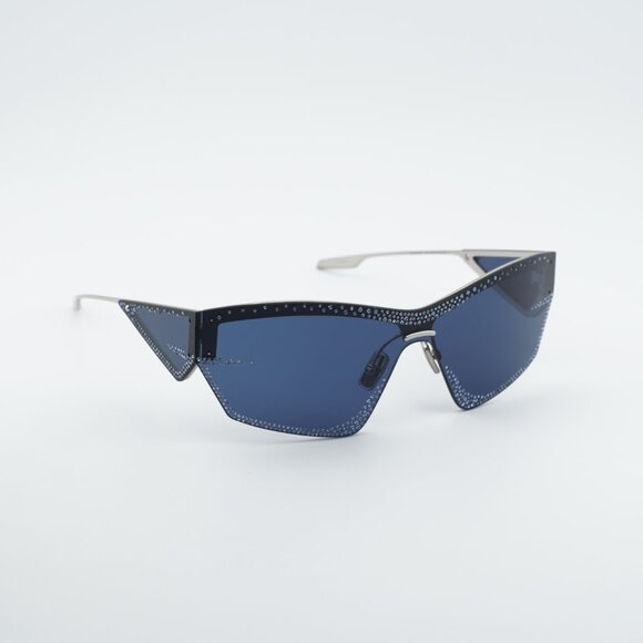 Givenchy GV4100US 16V Sunglasses Blue/Silver Geometric Frame, Blue Lenses main image 7